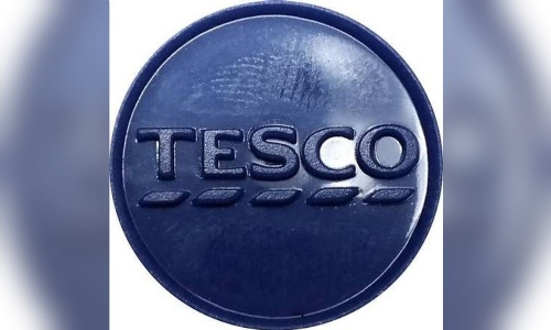 A Tesco blue token